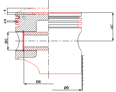 piston medidas